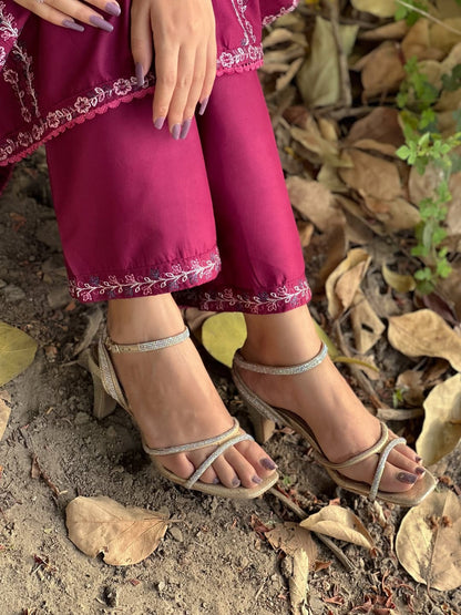 HEAVY EMBROIDERY PURE LAWN 2PC