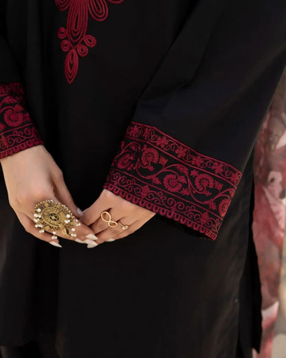 *MAHI-NOOR EMBROIDERY 3PC*