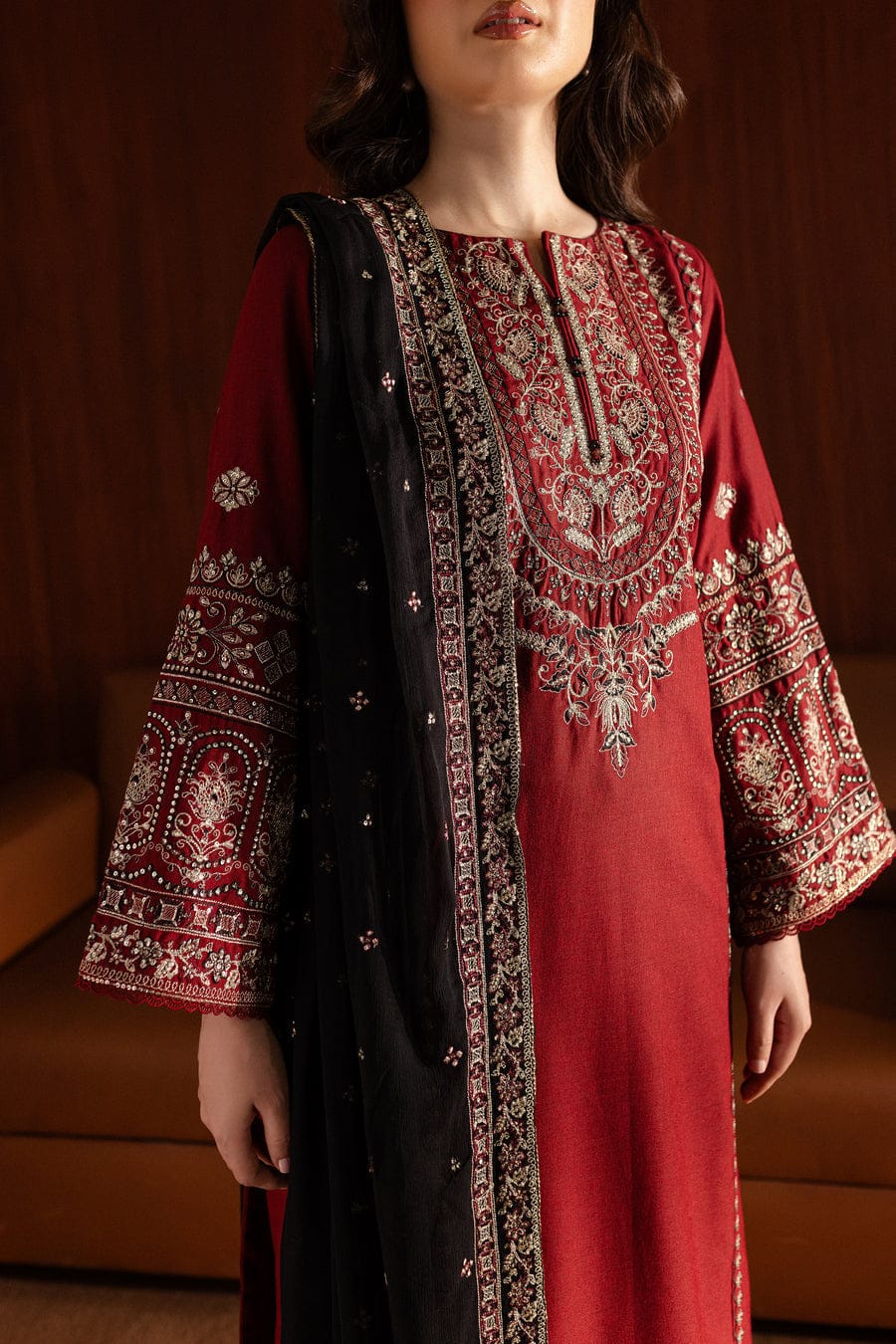 Comfitwears ROYAL PRET 3PC - Embroidered Lawn Dress