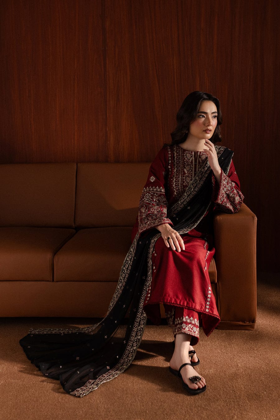 Comfitwears ROYAL PRET 3PC - Embroidered Lawn Dress