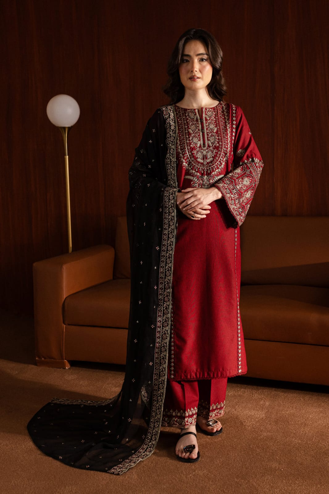 Comfitwears ROYAL PRET 3PC - Embroidered Lawn Dress