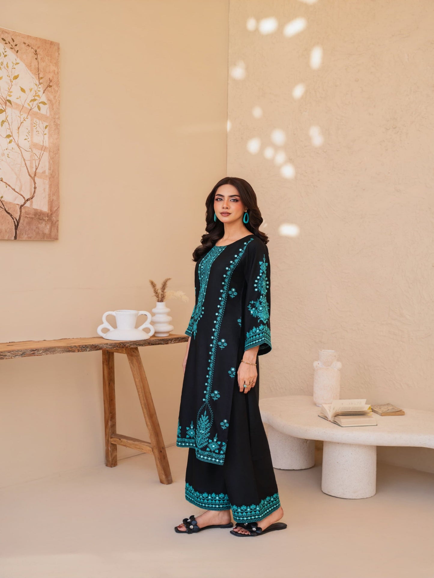 Comfitwears W I N T E R C O L L E C T I ON *PAK LIBAS* *SERENA EMBROIDERY 2PC (9MM WORK)