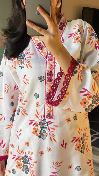 Comfitwears P R E M I U M C O L L E C T I O N  *GULZAR EMBROIDERY 2PC