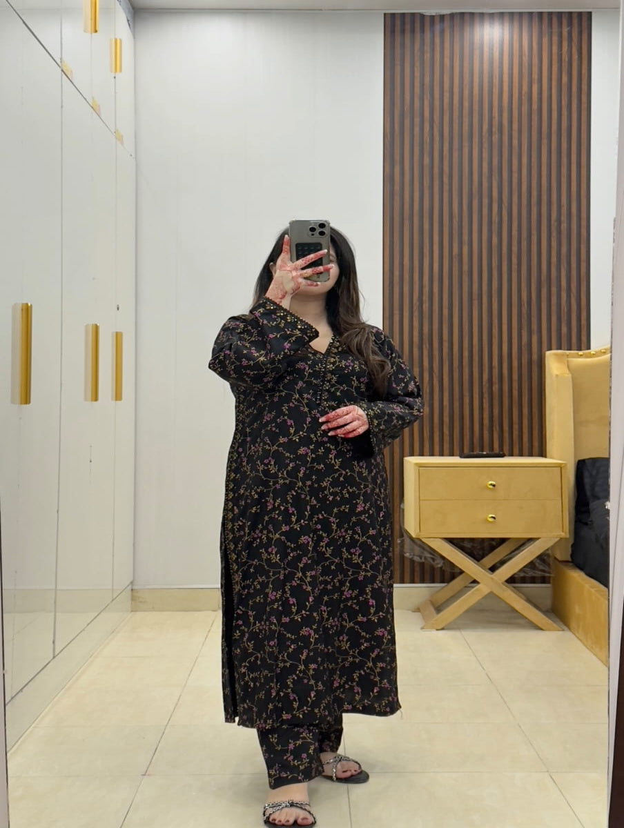 MIDNIGHT GOLD PRINTED 2PC*