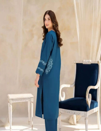 ELLA EMB LONG LENGTH (DOUBLE POCKET)