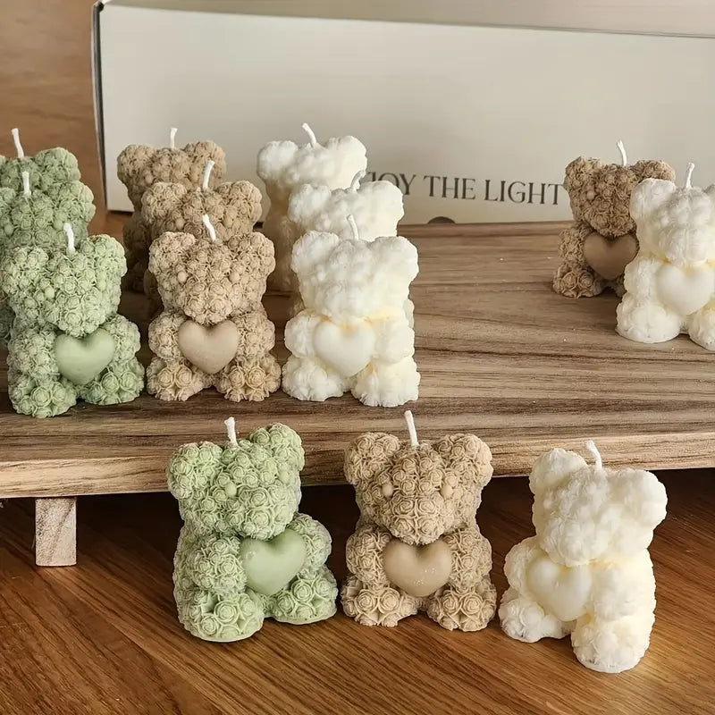 Teddy Bear Shaped Candles