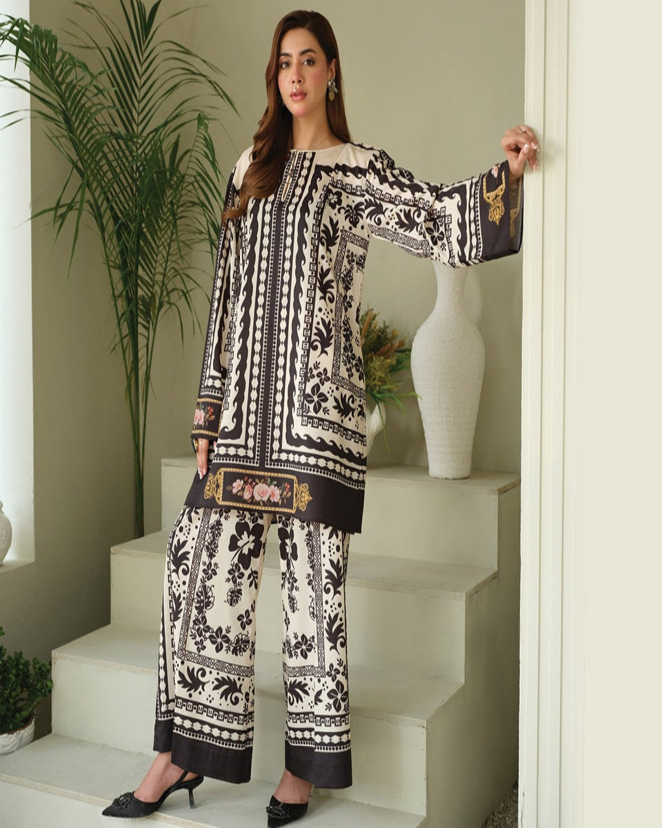 Premium Digital Printed 2-Piece Plazo Set