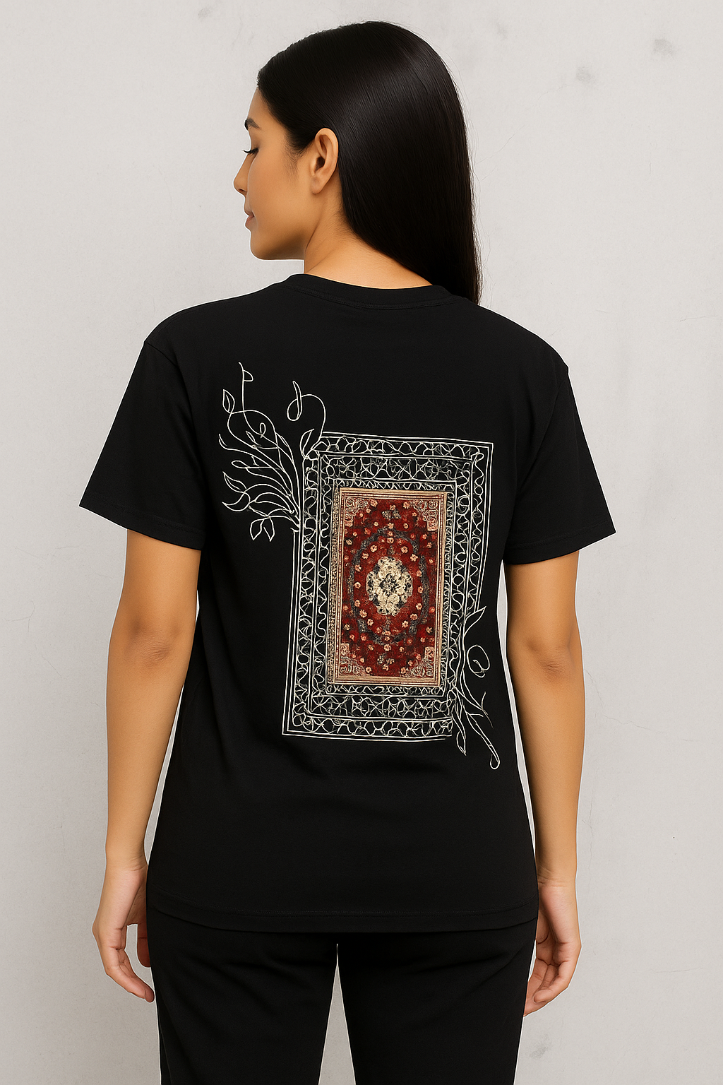 Round Neck red logo T-Shirts