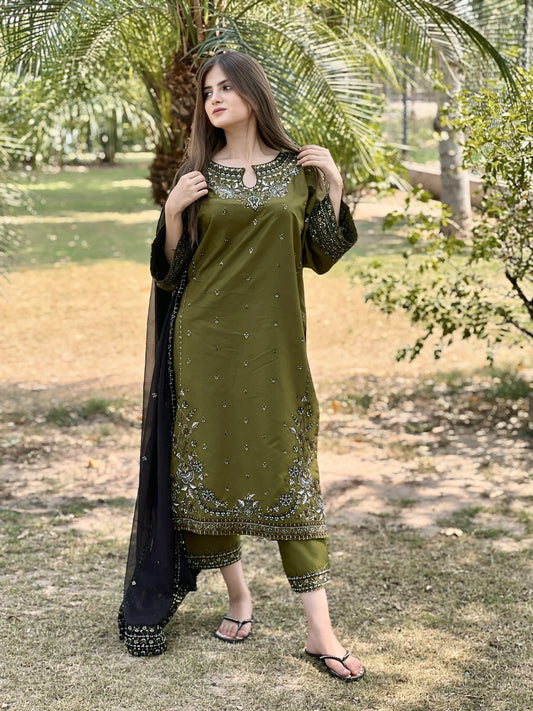 MAYAL EMBROIDERY 3PC