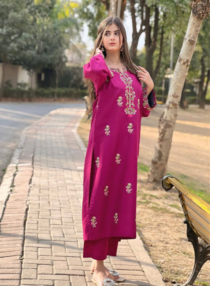 AANGAN EMB LONG LENGTH (2Pcs Suit)