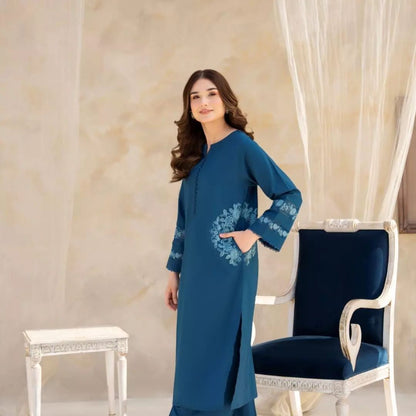 ELLA EMB LONG LENGTH (DOUBLE POCKET)